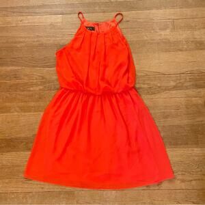 BCX coral sleeveless chiffon mini dress with spaghetti straps size medium M b26
